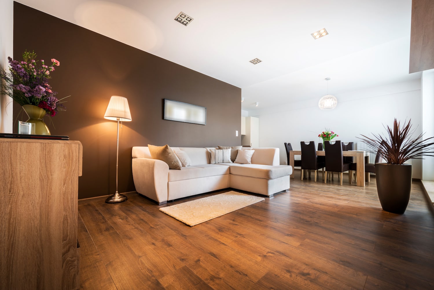 living room remodel well lit room with wood floors