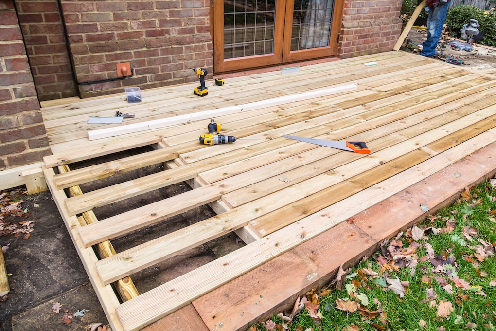 deck materials during summer installation